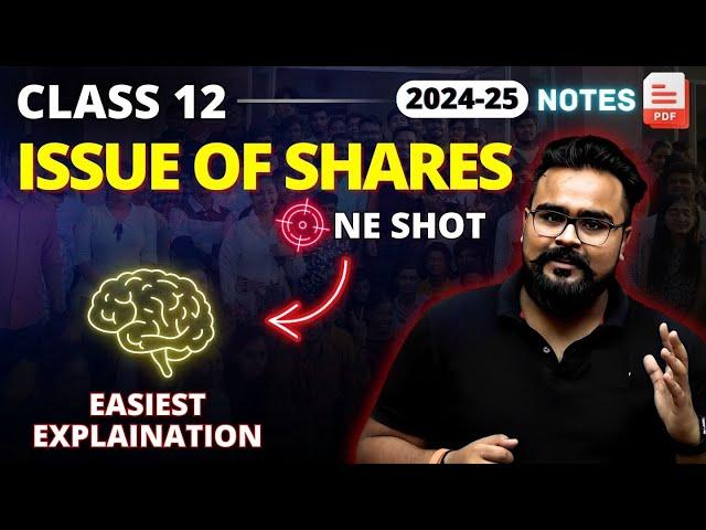 ISSUE OF SHARES class 12 ONE SHOT | Gaurav Jain