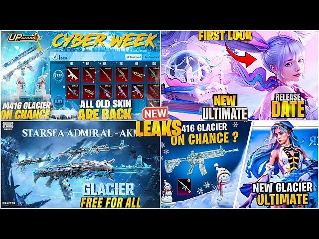 OMG  GLACIER ULATMATE IS HERE| NEW SCRA-L GLACIER FULL LOOK| FREE ALL GLACIER️& M416PUBGM/BGMI