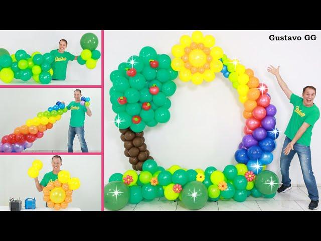 BALLOON GARLAND TUTORIAL  balloon decoration ideas  birthday decoration ideas at home