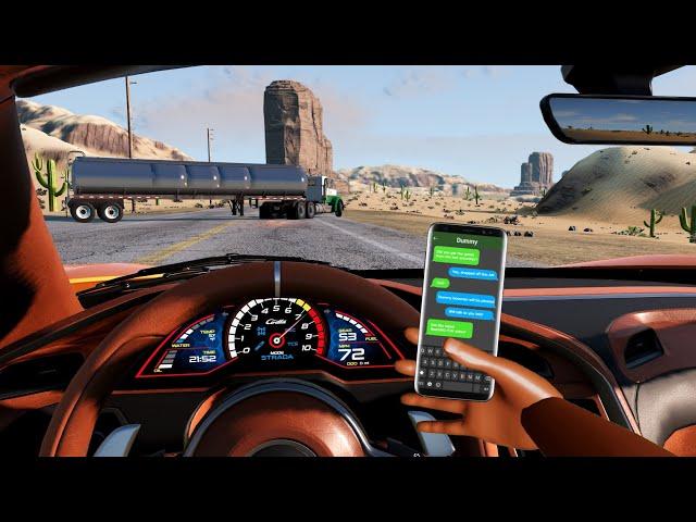 Texting & Driving Accidents 2 | BeamNG.drive