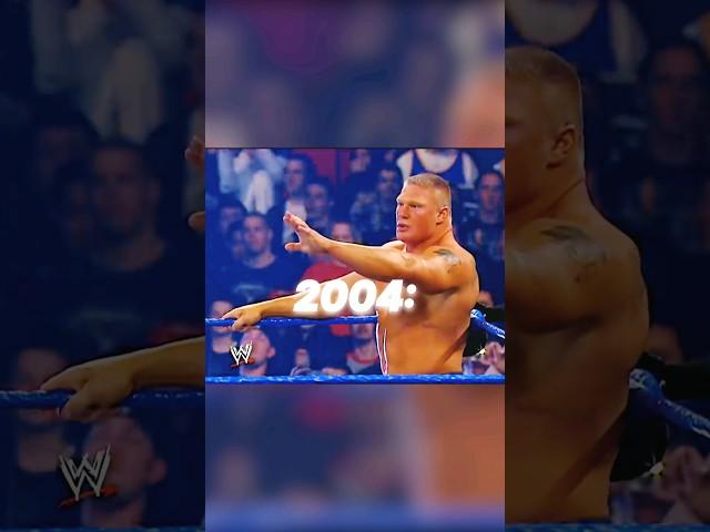 Brock Lesnar & Goldberg 2004 vs 2016 #shorts #wwe #brocklesnar