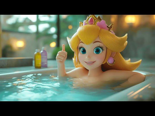 Peach’s Bath Time! Lego Mario Bros enter the Nintendo Switch to save Peach! Mario Story