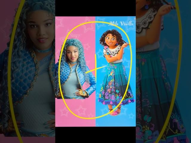 Chloe Descendants + Mirabel Encanto funny transformation #mixingcharacters #encanto #descendants #ai