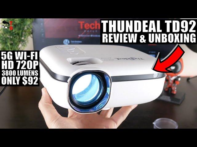 Thundeal TD92 REVIEW: 2021 Projector With Wi-Fi, Airplay и Miracast!