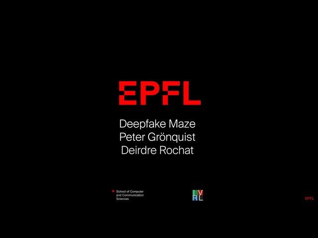 EPFL Deepfake Maze at the Applied Machine Learning Days (AMLD)