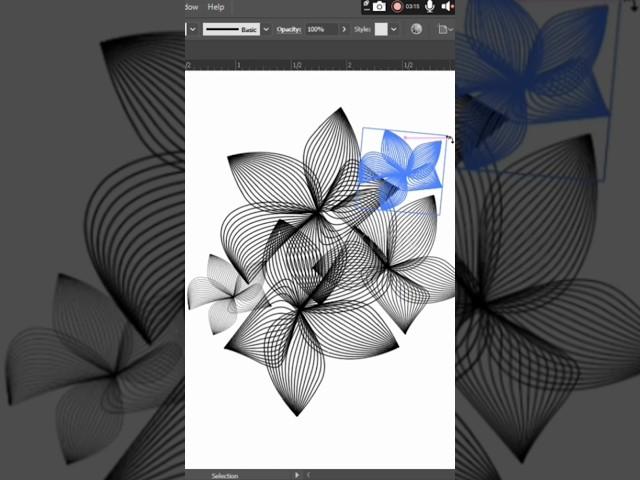 Flower making on illustrator. #viralvideo #highlights #design #adobeillustrator #popular #foryou