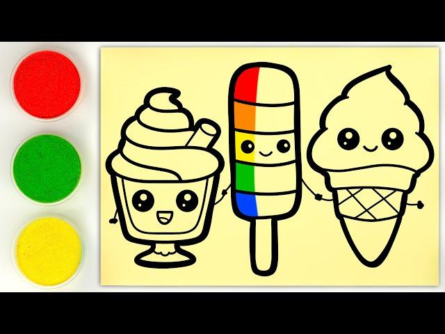 Sand painting ice cream + more kids videos