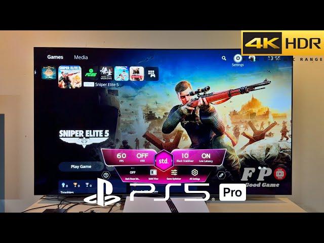 Sniper Elite 5 PS5 Pro Gameplay With LG Oled TV 4K (60 FPS)