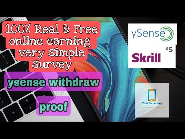 Live proof withdraw from ysense