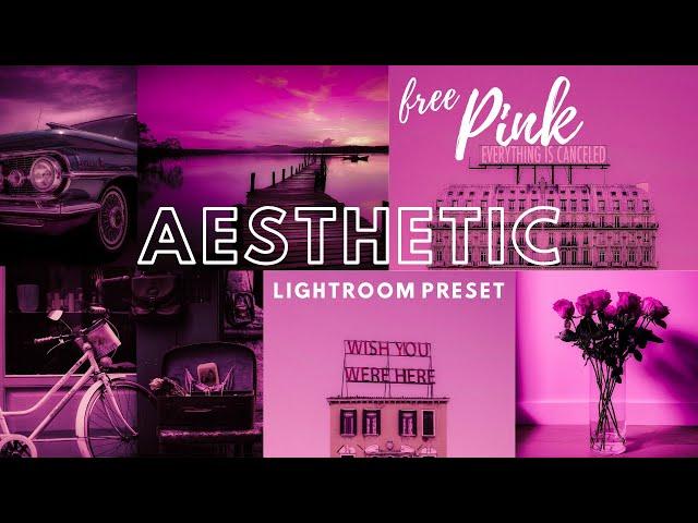 Pink Aesthetic Free lightroom Mobile Preset | How to Edit | DNG DOWNLOAD