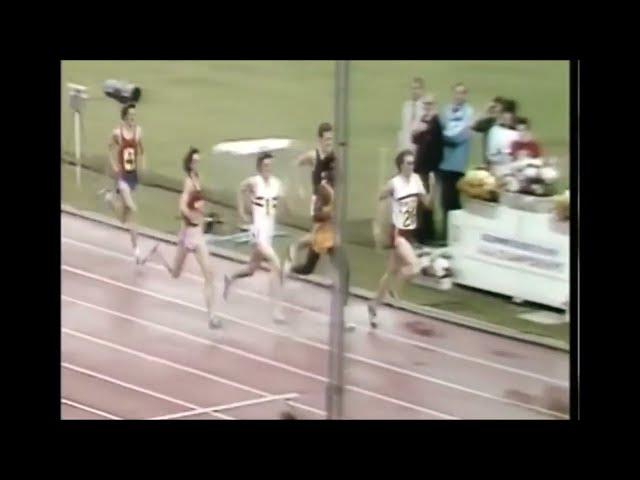 18 YEAR OLD STEVE OVETT WINS HIS FIRST AAA TITLE (800m 1974)