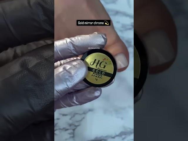 Gold Mirror Chrome Nail | How To Grow Nail Fast | Grow Nail Instantly | #nailsart  #halloweennails