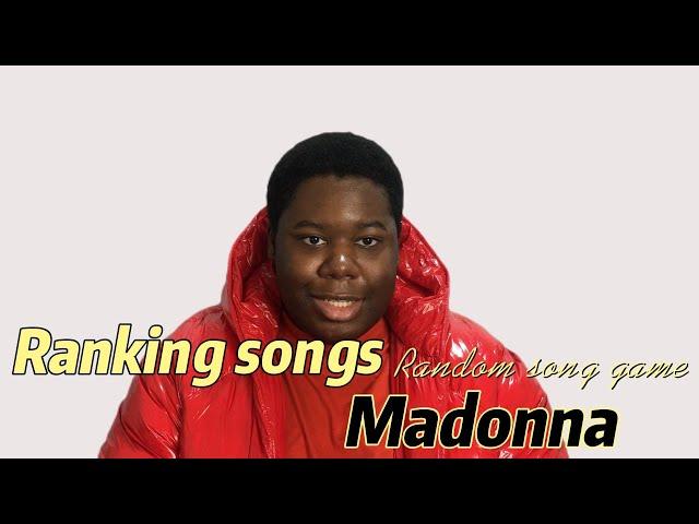 Ranking random Madonna songs | AJ Adisa