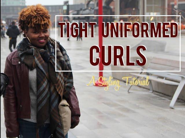 Tight Uniformed Curls Styling Tutorial | CharyJay