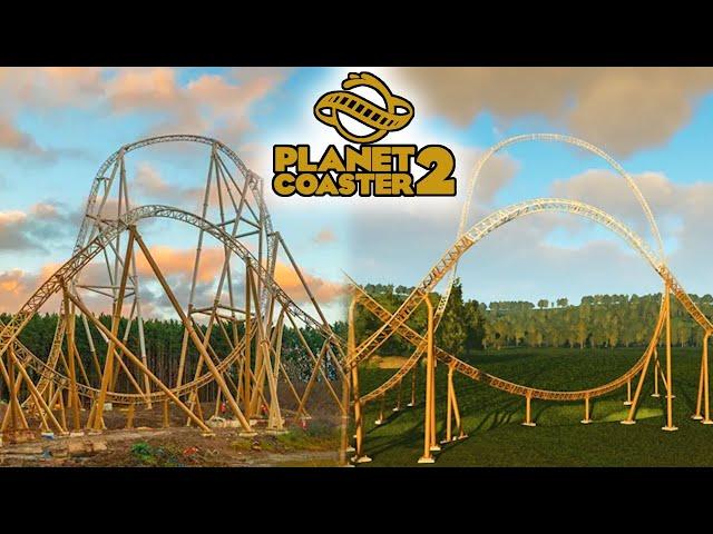 I'm Building Hyperia in Planet Coaster 2 - INSANE SMOOTH POV!