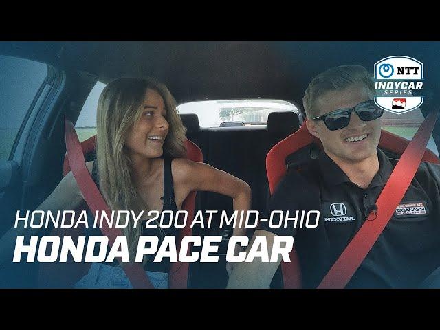 HONDA PACE CAR // MARCUS ERICSSON AND WIFE IRIS