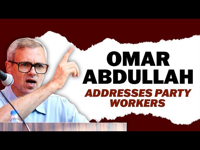 LIVE: J&K CM Omar Abdullah Addresses Party Workers at NC office after winning election | Article 370