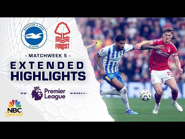 Brighton v. Nottingham Forest | PREMIER LEAGUE HIGHLIGHTS | 9/22/2024 | NBC Sports