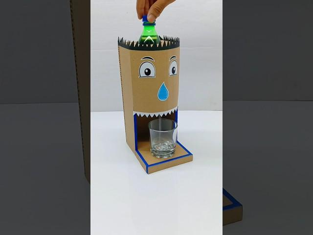 Science Project DIY Water Dispenser Machine || How to make water dispenser from cardboard #shorts