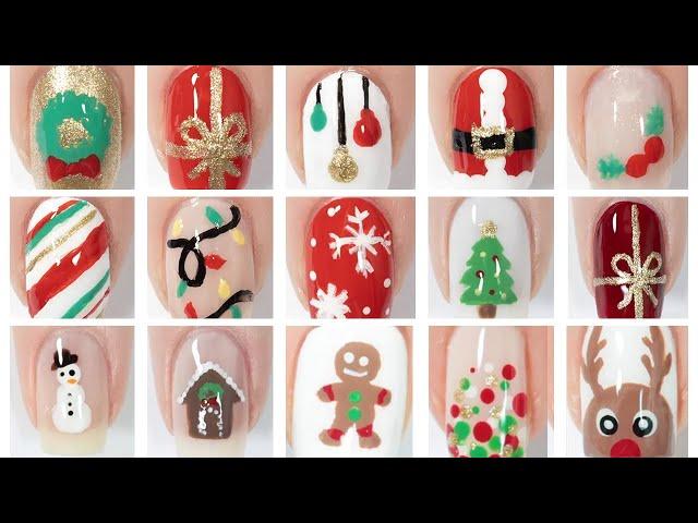 Christmas Nail Art  Cute & Fun Christmas Nail Art Designs Compilation!