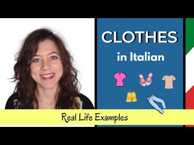 CLOTHING in Italian - Most Common Words & Expressions (for easy conversations)