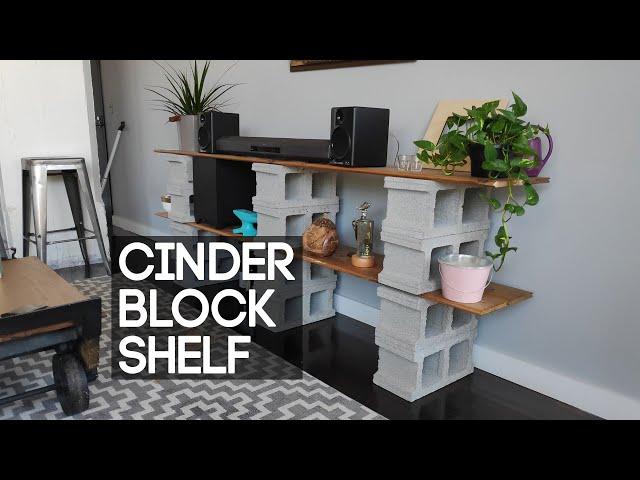 How to Build a Cinder Block Shelf