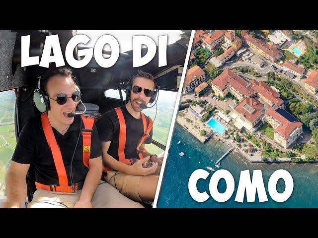 al LAGO in BARCA… o in AEREO?  sul lago di Como per il suo PRIMO VOLO