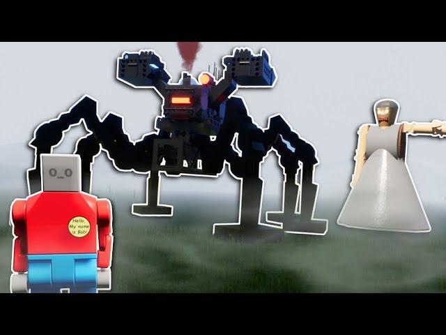 GRANNY'S MECH SPIDER SURVIVAL! - Brick Rigs Multiplayer Gameplay - Lego Granny survival