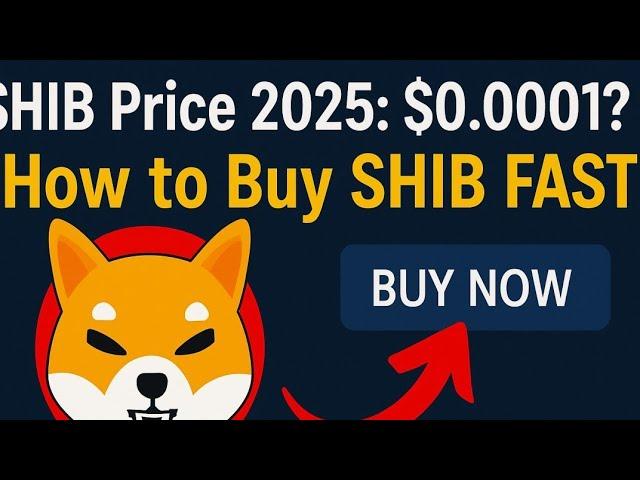 Shiba Inu Coin Price Prediction 2025: How to Buy SHIB Crypto NOW + Live Updates #shiba #crypto
