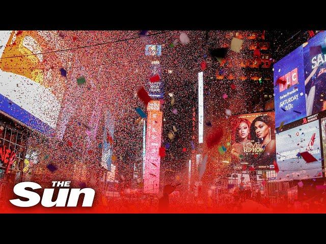 New York rings in 2020 with spectacular traditional New Year's Eve Times Square Ball Drop