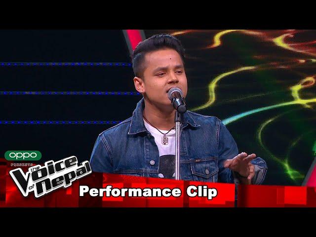 Kiran Gajmer "Teenpatey..."| Blind Audition Performance | The Voice of Nepal S3