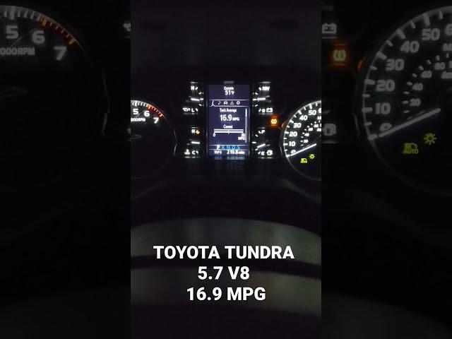 Tundra 5.7 V8 MPG