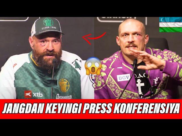 ALEKSANDR USIK VA TAYSON FYURI JANGDAN KEYINGI PRESS KONFERENSIYA! O'ZBEKCHA TARJIMA