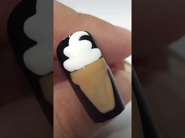 icecream   Easy and beautiful nail art design #nailart  #simplenails #nailart #shortvideo