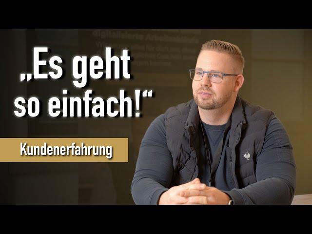 Dachdeckerbetrieb digitalisiert "Es geht so einfach": Kundenerfahrung Matthias Niehaus