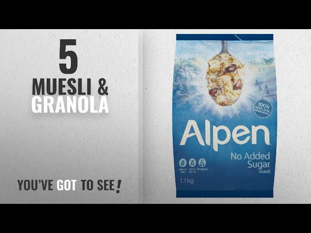 Top 10 Muesli & Granola [2018]: Alpen No Added Sugar Muesli 1.1kg