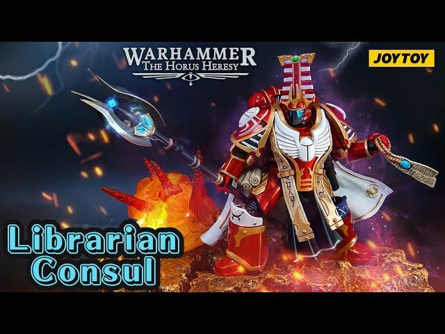 Unboxing NEW Joytoy Warhammer Horus Heresy - Thousand Sons Librarian Consul - action figures 1/18