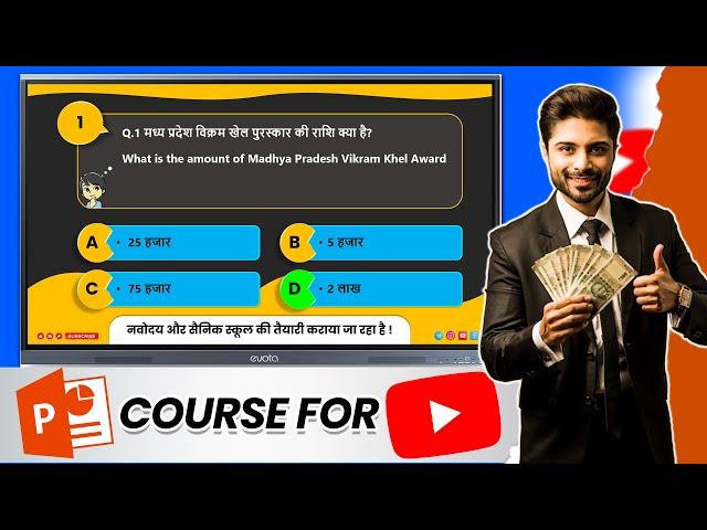 How to Make a PPT for Teaching on YouTube  | Step-by-Step FULL Course By Creator Classroom