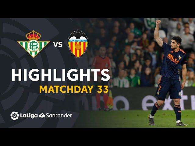 Highlights Real Betis vs Valencia CF (1-2)