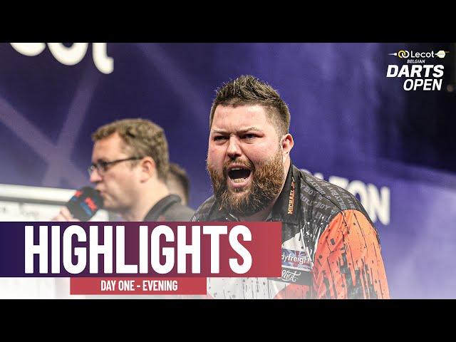 EURO TOUR RETURNS! | Day One Evening Highlights | 2025 Lecot Belgian Darts Open