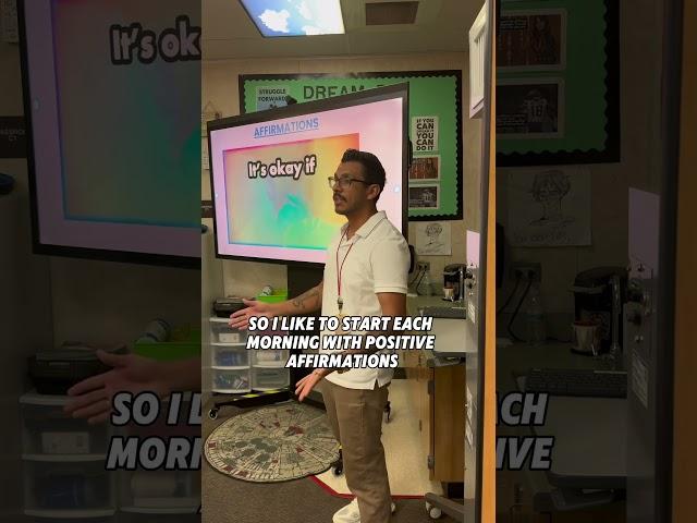 Using positive affirmations in the classroom  #elementaryclassroom #elementaryteacher #teachertips ￼