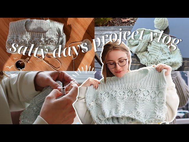 salty days KAL project knitting vlog (ep 1)  cast on party & hyperfixation knit