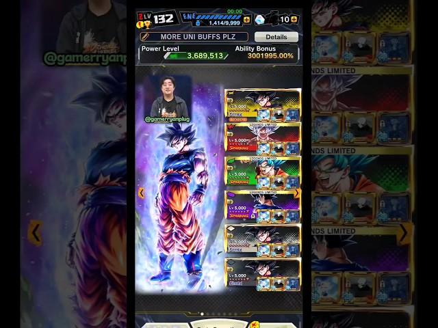 NEW ZENKAI 7 ULTRA ULTRA INSTINCT GOKU! (DRAGON BALL LEGENDS) #dbl #fyp #foryou #toshi #uiomen