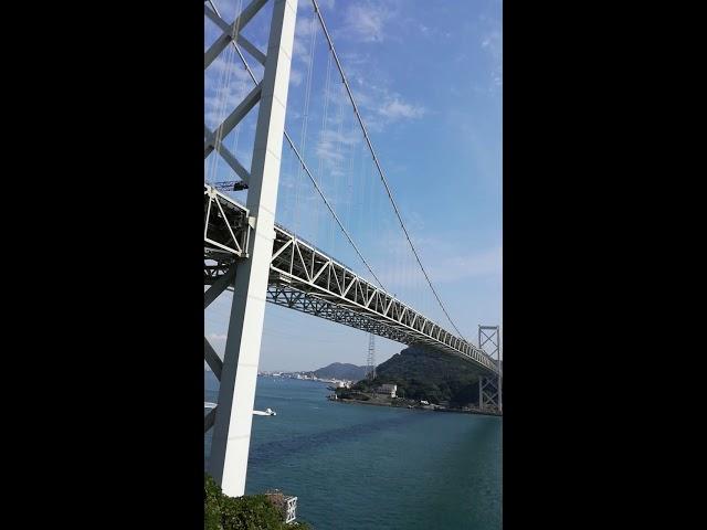 Kanmon bridge between Honshu and Kyushu, Japan