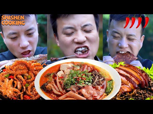 STONE ROASTED EVERYTHING, STONE GOD DELICIOUS, MOCKINGBIRD SKIN| Chinese Food Eating Show |