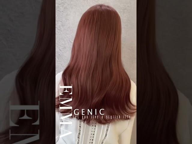 顯白粉棕色GENIC 讓妳時尚地生活著/Let you live a stylish life宣尼鉑金光燦護髮 手機動態。染髮攝影作品