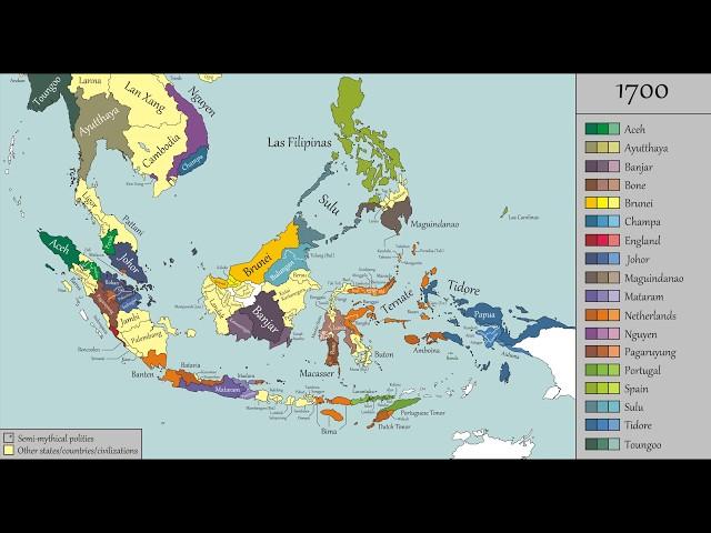 The History of Nusantara - Every 50 Years (100 -2000 CE)