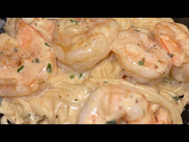 How To Make Shrimp Alfredo Pasta | Easy Quick Pasta  #subscribe #fyp  #shorts #food #youtube