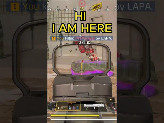 I HOOTED AN THEY ACTUALLY CAME OUT TO SAY HI#shorts #codm #beast #battleroyale #isolated