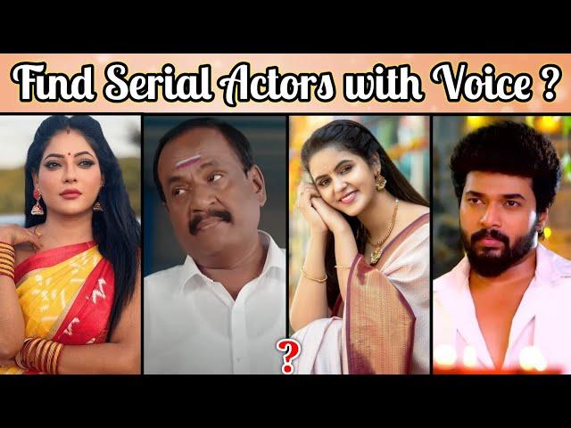 Guess the Serial Actors with Voice ? | Tamil Serials Riddles | Brain games | Tamil tv serials quiz